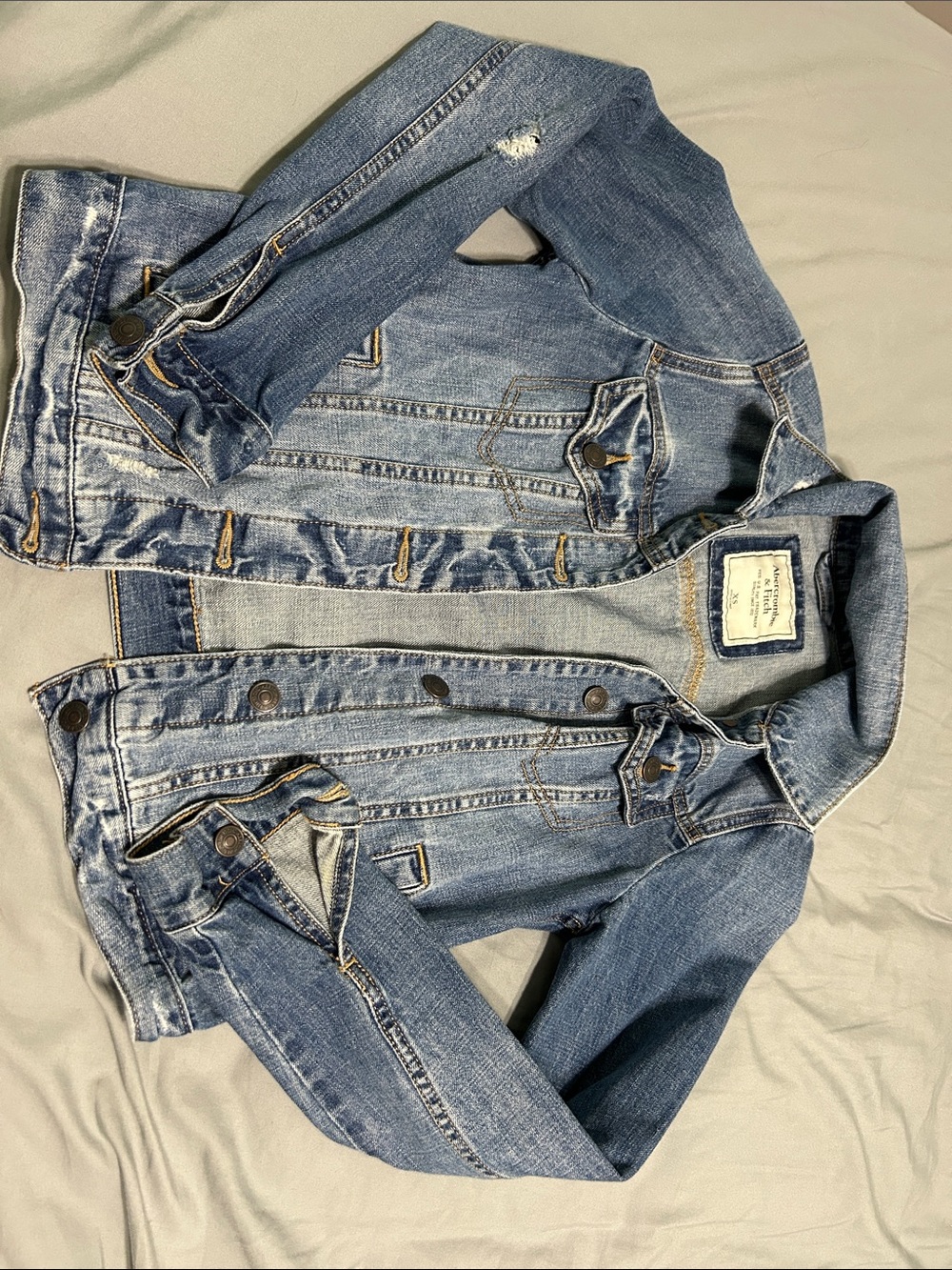 Women’s Vintage Blue Denim Jacket - Abercrombie and Fitch
